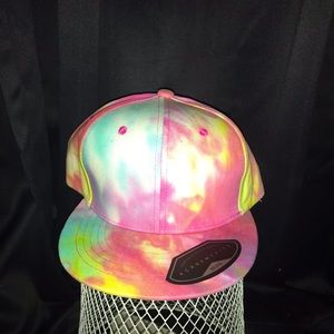 Tie dye flat bill
